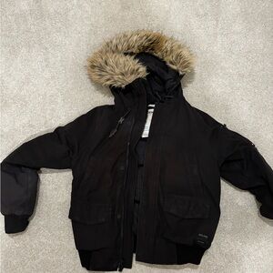 TNA Golden Black Parka